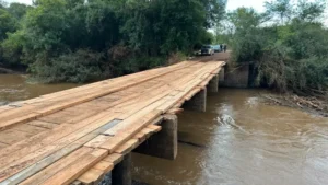 Leia mais sobre o artigo Finalizada a obra de reconstrução da ponte sobre o Rio Comandaí