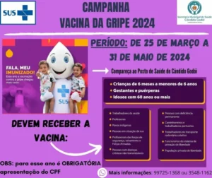 Leia mais sobre o artigo Começa hoje a Campanha da Vacinação contra a gripe 2024 em Cândido Godói