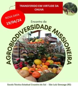 Leia mais sobre o artigo Encontro da Agrobiodiversidade Missioneira de São Luiz Gonzaga acontece em nova data