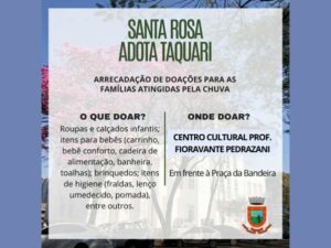 Leia mais sobre o artigo Centro Cultural de Santa Rosa será o ponto de arrecadação das doações para Taquari