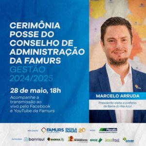 Leia mais sobre o artigo Posse de Marcelo Arruda para presidência da Famurs será no dia 28 de maio