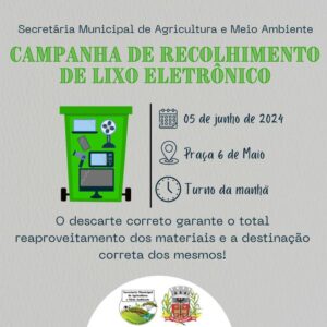 Leia mais sobre o artigo São Paulo das Missões promove primeira campanha de recolhimento de lixo eletrônico de 2024