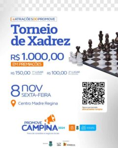 Leia mais sobre o artigo Inscrições Prorrogadas para o Torneio Municipal de Xadrez – Nível Regional em Campina das Missões