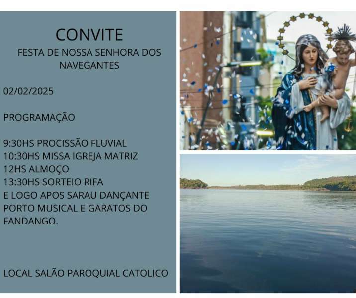 Leia mais sobre o artigo Porto Xavier se prepara para a tradicional Festa de Nossa Senhora dos Navegantes