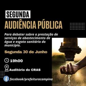Leia mais sobre o artigo Campina das Missões realiza 2ª Audiência Pública sobre municipalização da água na próxima segunda-feira