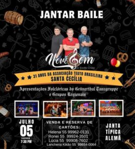 Leia mais sobre o artigo Campina das Missões celebra 31 anos da Associação Teuto-Brasileira Santa Cecília com jantar típico e baile