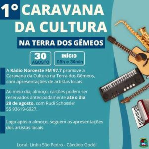 Leia mais sobre o artigo Cândido Godói se prepara para receber a 1ª Caravana da Cultura na Terra dos Gêmeos