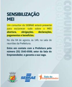 Leia mais sobre o artigo Tuparendi promove encontro informativo sobre MEI em parceria com o SEBRAE