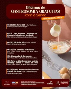 Leia mais sobre o artigo Festival Cidade das Tortas terá oficinas gratuitas de gastronomia com chefs do Senac