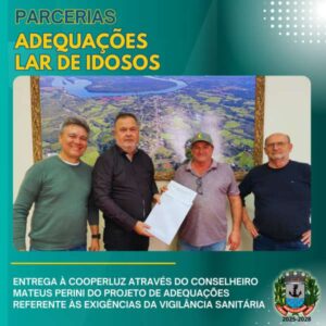 Leia mais sobre o artigo Prefeito entrega projeto de adequações do Lar de Idosos Vilmar Hoppner à Cooperluz