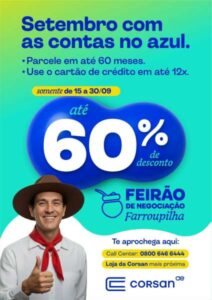 Leia mais sobre o artigo Feirão de Negociação Farroupilha da Corsan segue com descontos em regularização de débitos até 30 de setembro 