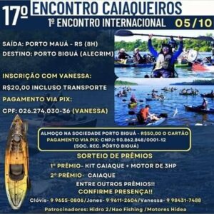 Leia mais sobre o artigo Alecrim sedia 17º Encontro de Caiaqueiros neste domingo