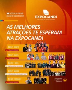 Leia mais sobre o artigo Diversão e grandes atrações esperam o público na Expocandi 2025