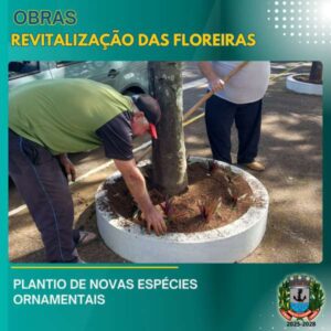 Leia mais sobre o artigo Prefeitura de Porto Lucena revitaliza floreiras da Praça Dom Felipe de Nadal