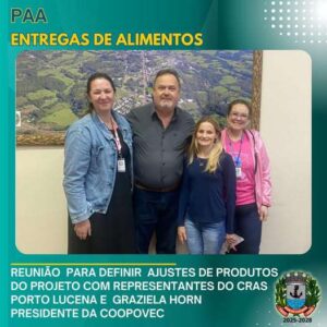 Leia mais sobre o artigo Reunião define ajustes e novas entregas do projeto PAA em Porto Lucena