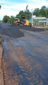 Leia mais sobre o artigo Rua Guarani, no Bairro Operária, recebe obras de asfaltamento em Horizontina