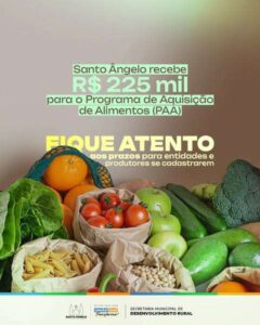 Leia mais sobre o artigo Santo Ângelo recebe R$ 225 mil para fortalecer agricultura familiar e segurança alimentar