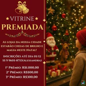 Leia mais sobre o artigo Vitrine Premiada promete encantar o Natal em Cândido Godói