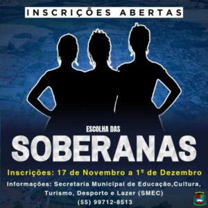 Leia mais sobre o artigo Cândido Godói abre inscrições para o Concurso de Escolha das Soberanas 2025