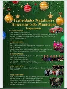 Leia mais sobre o artigo Município de Alegria divulga programação de Natal e comemorações do Aniversário do Município