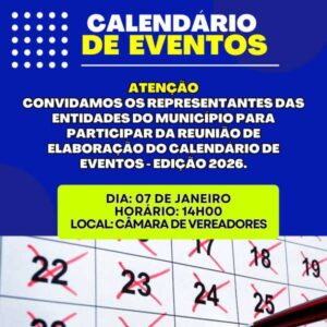 Leia mais sobre o artigo Campina das Missões convoca entidades para reunião de elaboração do Calendário de Eventos 2026