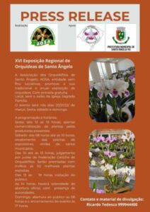 Leia mais sobre o artigo Santo Ângelo recebe XVI Exposição Regional de Orquídeas neste fim de semana