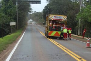 Obras na ponte sobre o Rio Ijuí na ERS-344