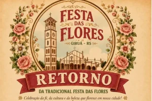 Festa das Flores retorna a Giruá com programação no Salão Paroquial da Igreja Matriz